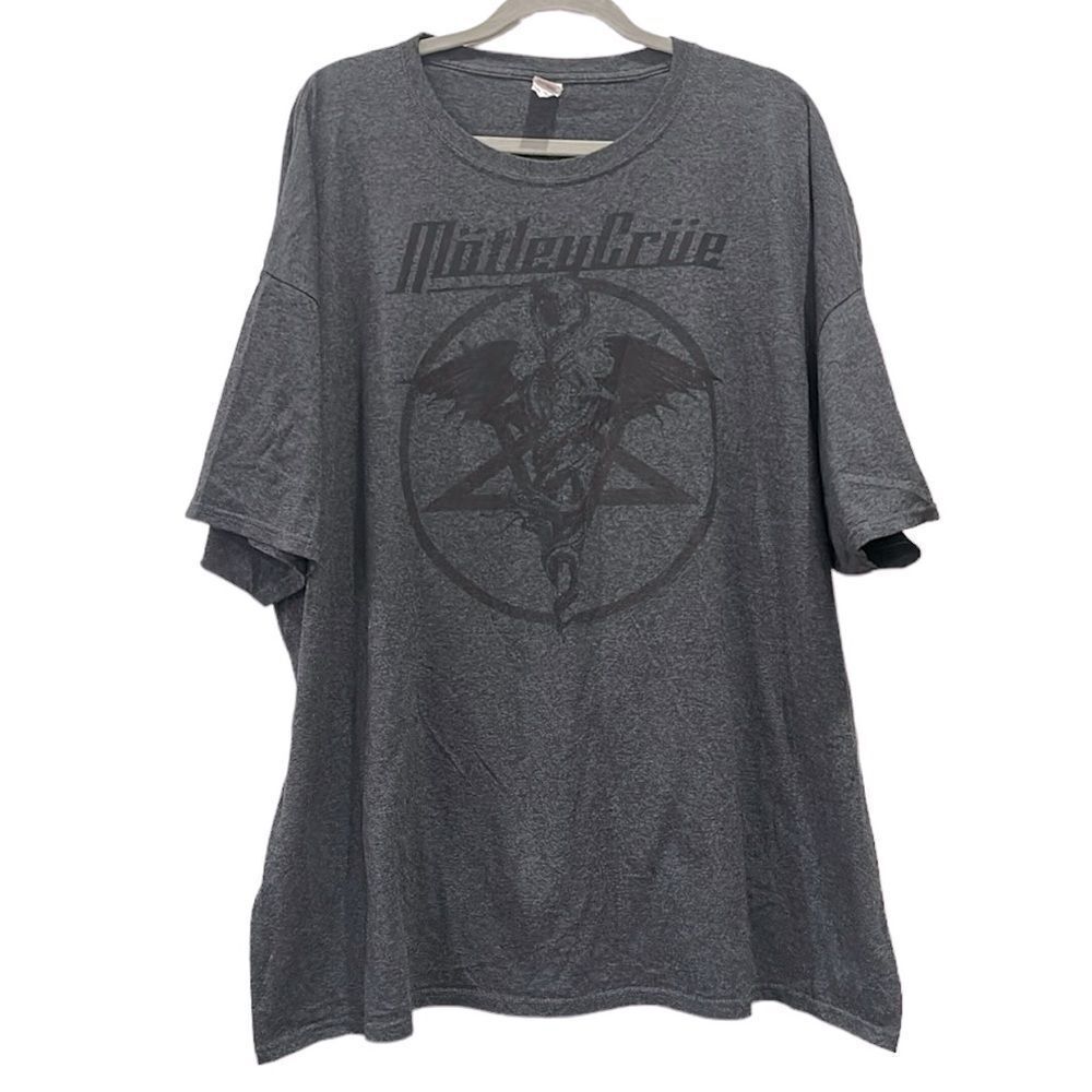 Motley Crue Fruit of The Loom Gray Band Tee T-shirt 3XL Rock Metal​​​​​